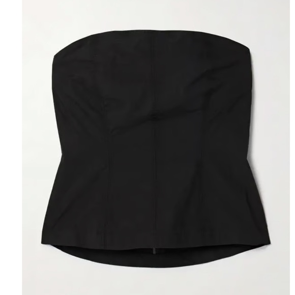 NWT Apiece Apart Todo Strapless Organic Cotton-Poplin Top - Picture 5 of 10